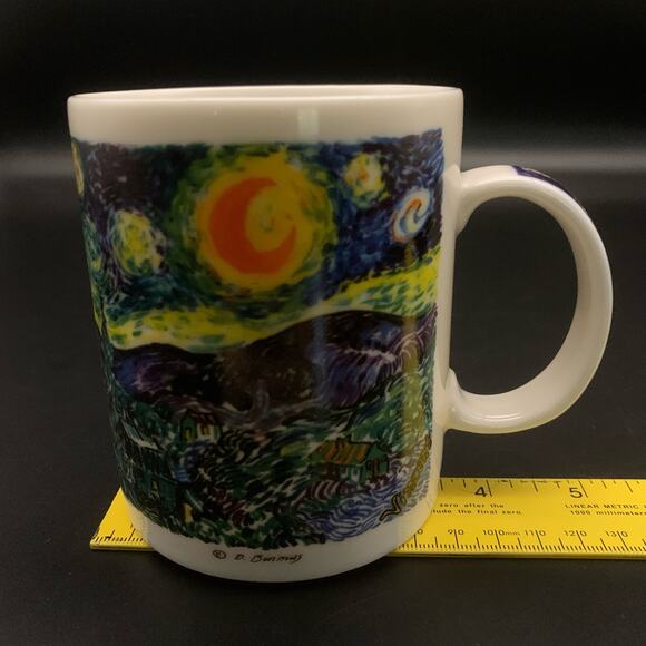 Chaleur Masters Collection Starry Night Vincent Van Gogh Mug Cup D. Burrows - Picture 10 of 10